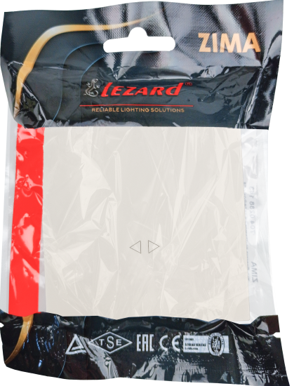 Выключатель промежуточный встраиваемый Zima 1 клавиша цвет слоновая кость