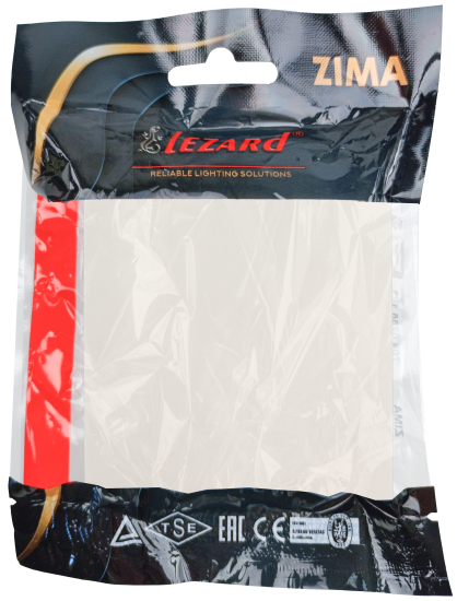 Выключатель встраиваемый Zima 1 клавиша цвет слоновая кость