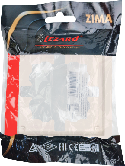 Рамка для розеток и выключателей Lezard Zima 1 пост цвет слоновая кость