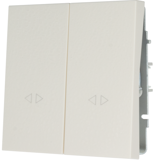 Выключатель промежуточный встраиваемый Zima 2 клавиши цвет слоновая кость