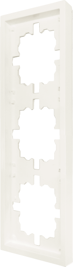 Рамка для розеток и выключателей Zima 3 поста цвет слоновая кость