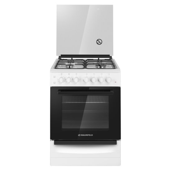 Плита газовая Maunfeld MGC60ECW04 4 конфорки белая