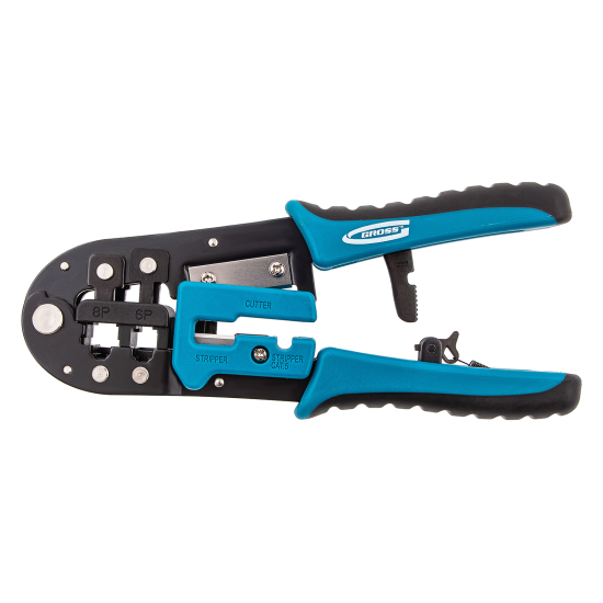 Кримпер для обжима телефонных и компьютерных клемм Gross 17719