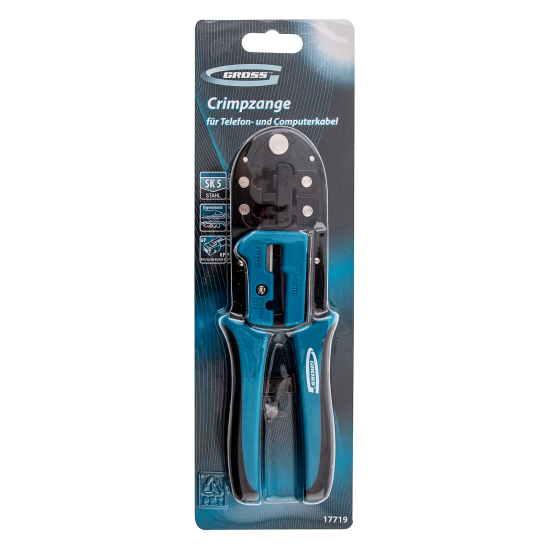Кримпер для обжима телефонных и компьютерных клемм Gross 17719