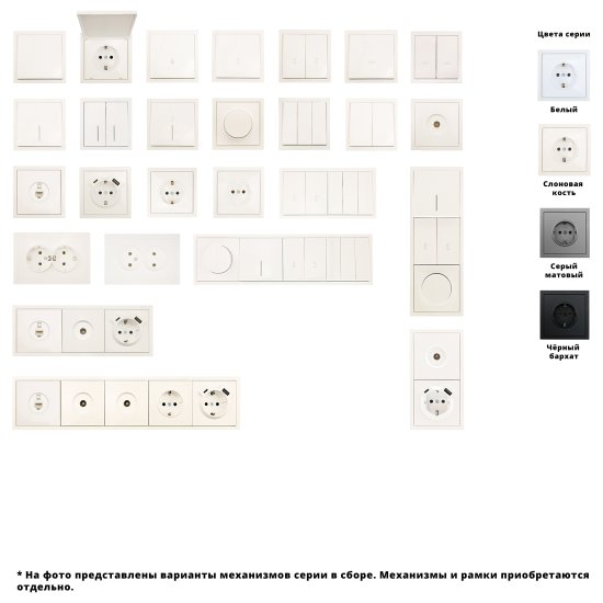 Диммер встраиваемый Zima 1 клавиша цвет слоновая кость