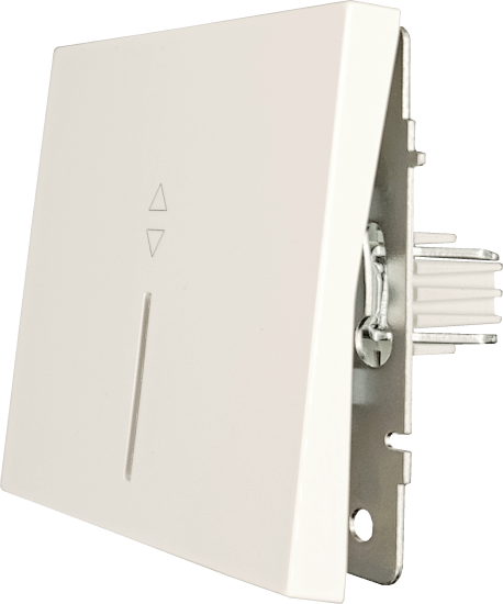 Выключатель проходной встраиваемый Zima 1 клавиша с подсветкой цвет слоновая кость