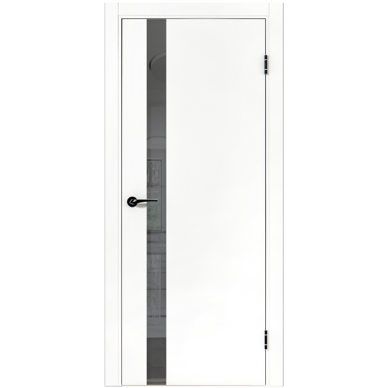 Дверь межкомнатная глухая ПТА 51В 80x200 см полипропилен цвет аляска с замком и петлями