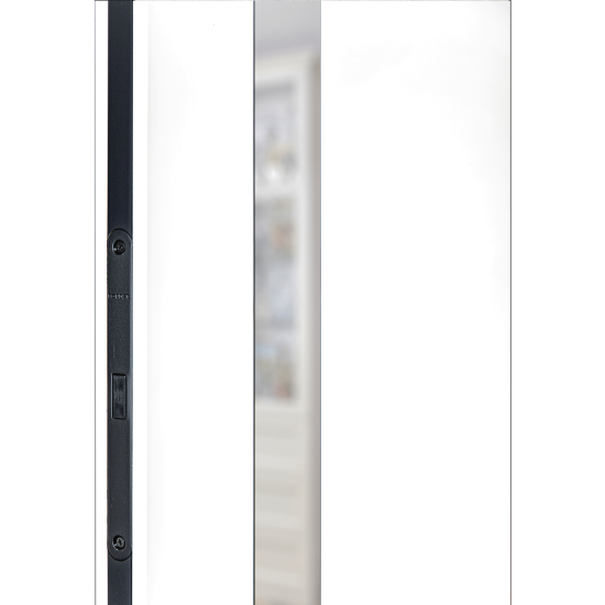 Дверь межкомнатная глухая ПТА 51В 80x200 см полипропилен цвет аляска с замком и петлями