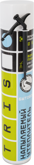 Напыляемый утеплитель бытовая Tris выход пены 50 л 1000 мл