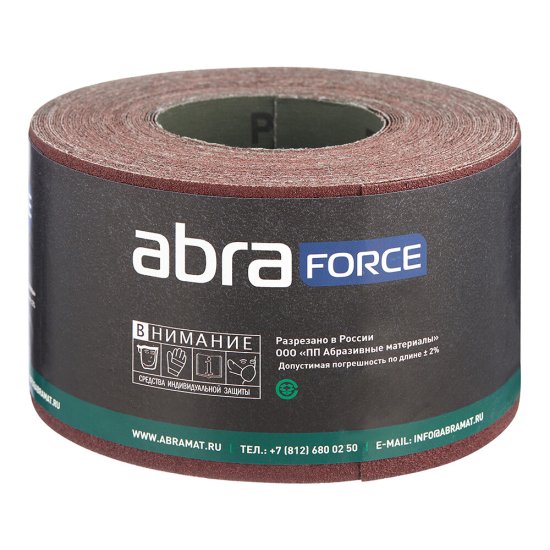 Наждачная бумага Abraforce 100 мм 20 м P80 влагостойкая