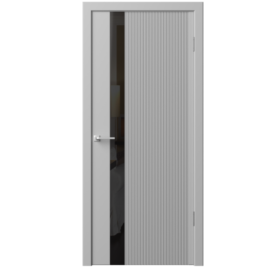 Комплект двери Синди-5 остекленная 60x200 см эмаль цвет гейнсборо с добором 150 мм