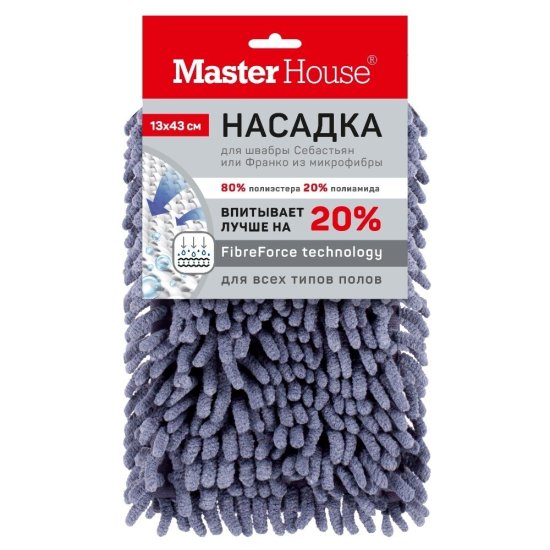 Насадка для швабры 430х130 мм Master House Себастьян/Франко микрофибра