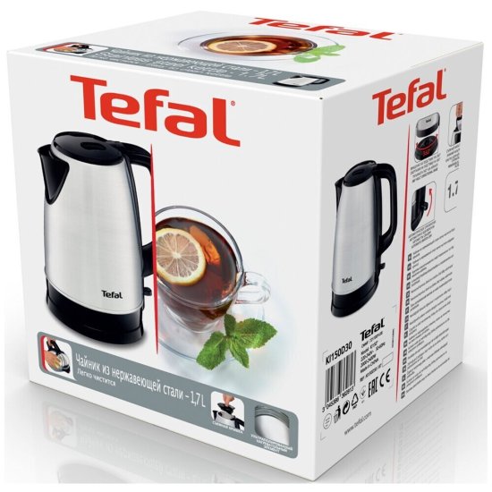 Электрический чайник Tefal KI150D30 1,7 л черный/сталь