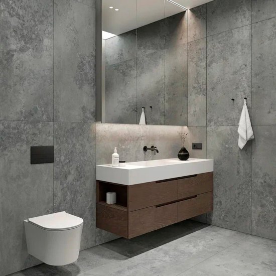 Керамогранит Lavelly Доломити темно-серый 1200х600х9 мм (3 шт.=2,16 кв.м)