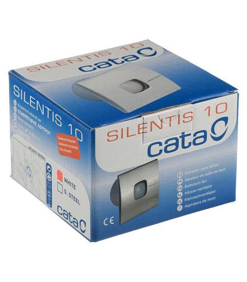Вентилятор осевой Cata Silentis 10 140х140 мм d100 мм слоновая кость