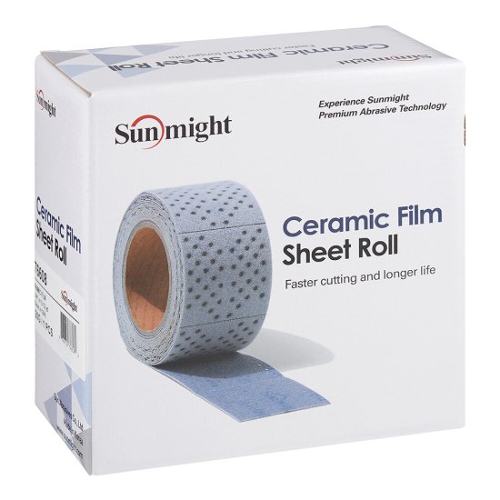 Лист шлифовальный Sunmight Ceramic L712T 70 мм 12 м P120 с мультипылеотводом