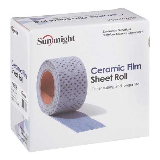 Лист шлифовальный Sunmight Ceramic L712T 70 мм 12 м P150 с мультипылеотводом