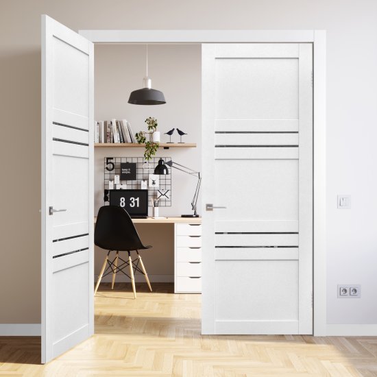 Комплект двери Artens Флай глухая 90x200 см Hardflex белый без доборов