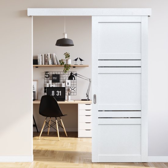 Комплект двери Artens Флай глухая 90x200 см Hardflex белый без доборов