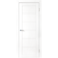 Комплект двери Легда-28.1 глухая 80x200 см полипропилен цвет белое дерево с добором 100 мм
