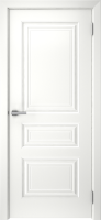 Комплект двери Скин 4 глухая 70x200 см эмаль белый с добором 100 мм