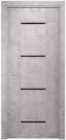 Комплект двери Виктория со стеклом 90x200 см финиш бумага цвет бетон с добором 150 мм
