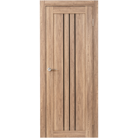 Комплект двери Бергамо остекленная 80x200 см ПВХ цвет дуб европейский без доборов