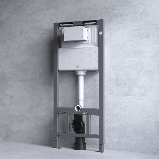 Комплект инсталляции AM.PM Tech с безободковым унитазом Aquatek Европа клавиша AM.PM Tech белая