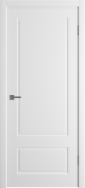 Комплект двери Эрика глухая 90x200 см эмаль белый с добором 100 мм