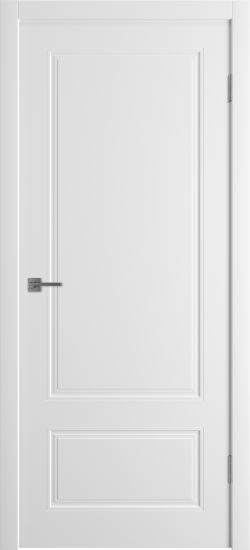 Комплект двери Эрика глухая 90x200 см эмаль белый с добором 100 мм