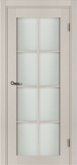 Комплект двери Пьемонт остекленная 70x200 см HardFlex цвет платина светлая с добором 150 мм