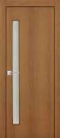 Комплект двери со стеклом 80x200 см финиш бумага цвет орех с добором 100 мм