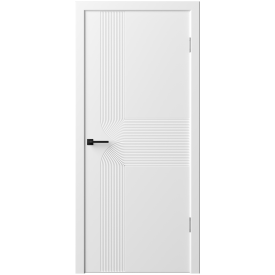 Комплект двери Синди-28 глухая 90x200 см эмаль цвет белый без доборов