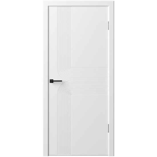 Комплект двери Синди-28 глухая 90x200 см эмаль цвет белый без доборов