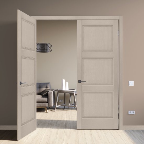 Комплект двери Трилло глухая 70x200 см Hardflex цвет ясень элегант с добором 200 мм