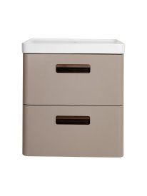 Тумба под накладную раковину Гарда 60x60 шкаф пенал цвет корпуса бежевый