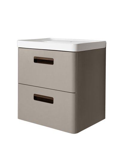 Тумба под накладную раковину Гарда 60x60 шкаф пенал цвет корпуса бежевый