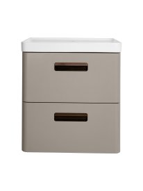 Тумба под накладную раковину Гарда 80x60 шкаф пенал цвет корпуса бежевый