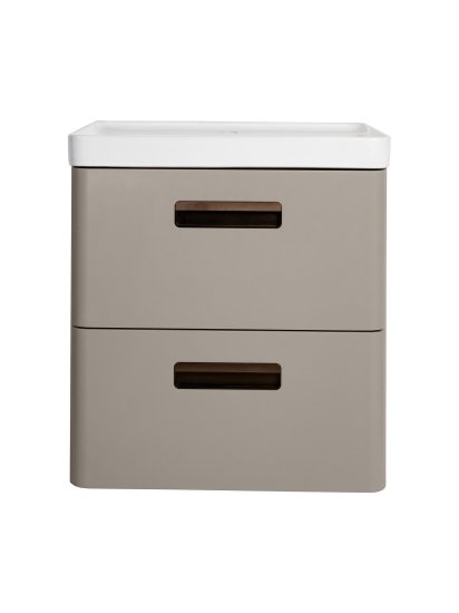 Тумба под накладную раковину Гарда 80x60 шкаф пенал цвет корпуса бежевый