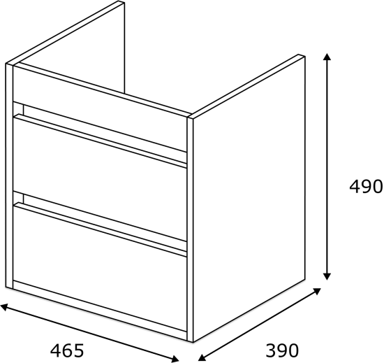 Тумба под накладную раковину Wood 46.5x49 раковина Kirovit Фостер шкаф-пенал шкаф напольный цвет корпуса коричневый