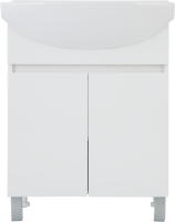 Тумба под накладную раковину Соло 65x78 раковина Rosa Элеганс шкаф-пенал цвет корпуса белый