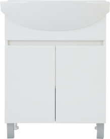 Тумба под накладную раковину Соло 65x78 раковина Rosa Элеганс шкаф-пенал цвет корпуса белый