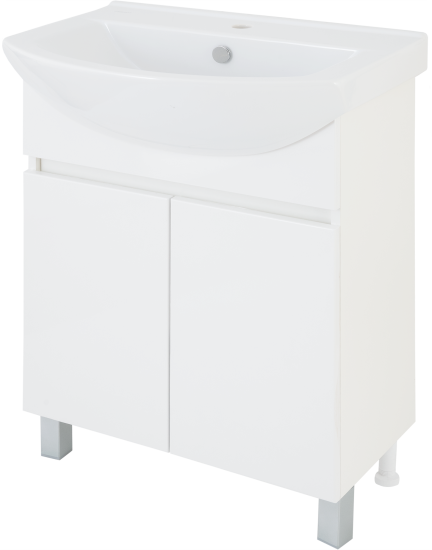 Тумба под накладную раковину Соло 65x78 раковина Rosa Элеганс шкаф-пенал цвет корпуса белый