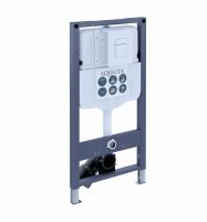 Комплект инсталляции Aquatek Pneumo N 49 с безободковым унитазом Sensea Neo клавиша Aquatek Pnn-0000004 чёрная