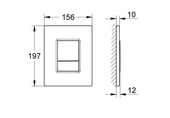 Комплект инсталляции Aquatek Pneumo N 49 с безободковым унитазом Sensea Neo клавиша Aquatek Pnn-0000004 чёрная