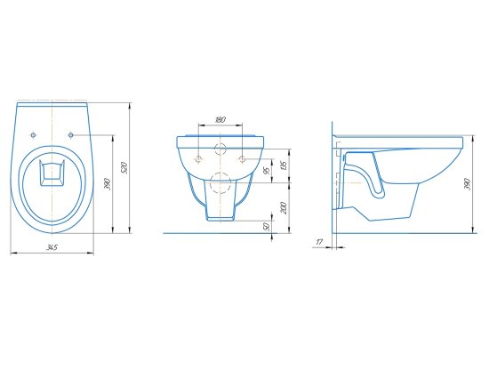 Комплект инсталляции Aquatek Pneumo N 49 с унитазом тип ободка закрытый Rosa Рио клавиша Aquatek Pnn-0000003 серая