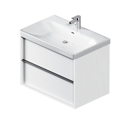 Тумба под накладную раковину AM.PM Stern 74.6x54 раковина KONSENSA Teano шкаф-пенал цвет корпуса белый