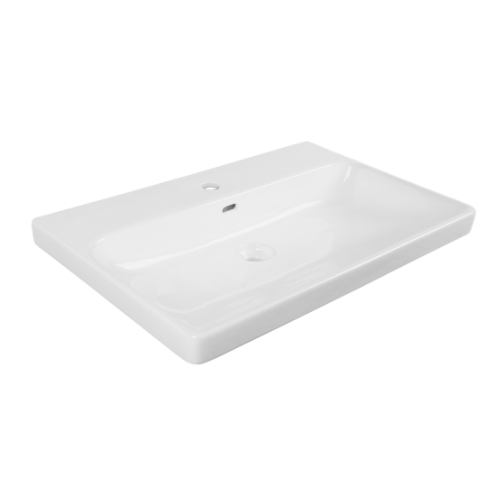 Тумба под накладную раковину AM.PM Stern 74.6x54 раковина KONSENSA Teano шкаф-пенал цвет корпуса белый