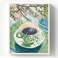 Картина в раме Кофейная кружка 40x50 см цвет разноцветный