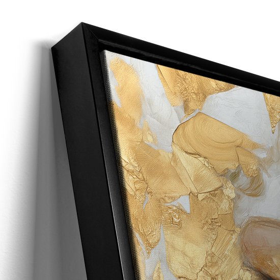 Картина в раме Девушка с золотом 40x50 см цвет разноцветный